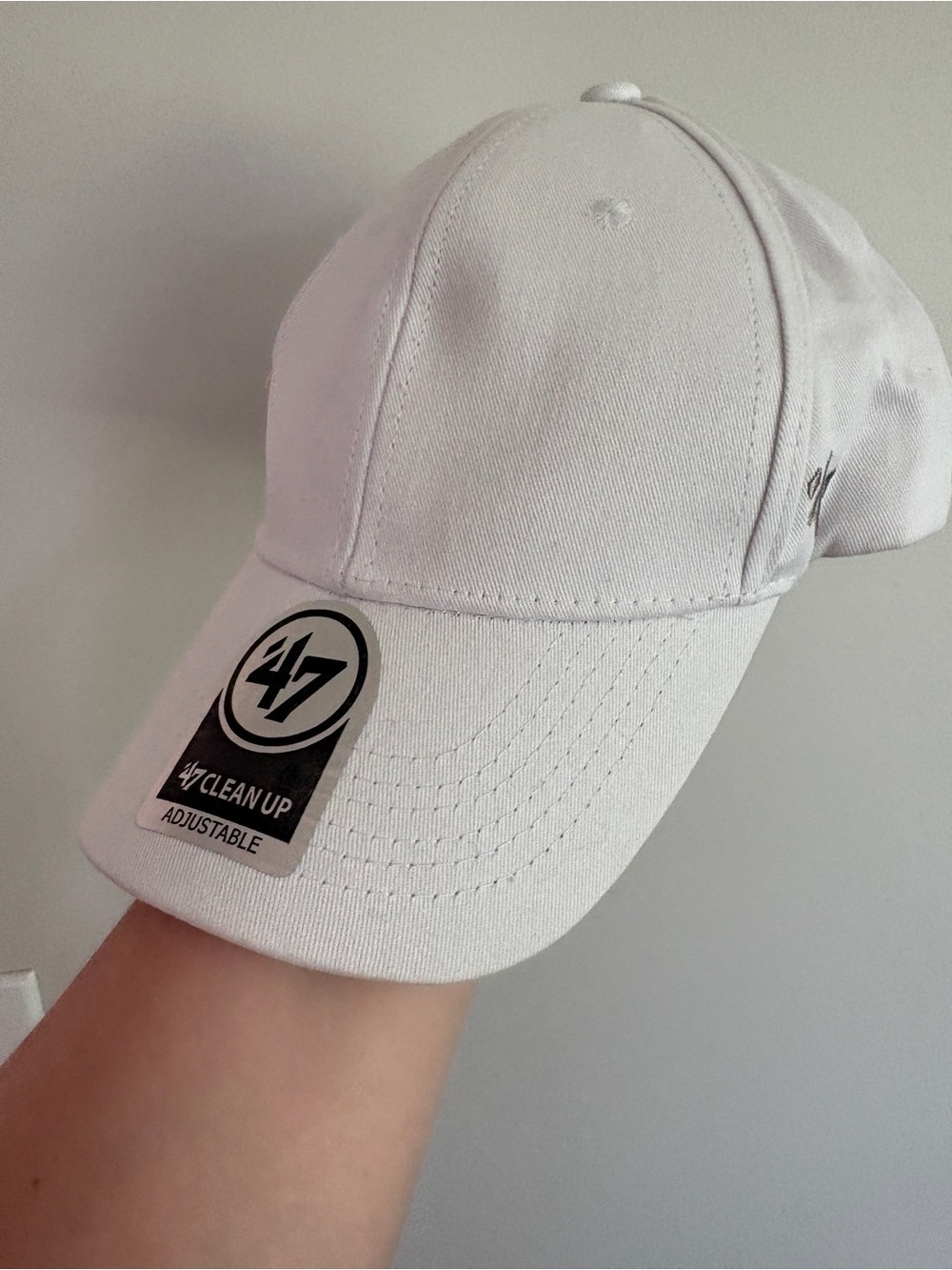 Classic White Baseball Cap 47 Clean Up Adjustable OSFA